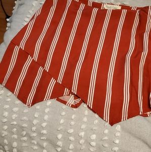 Stripped skorts
